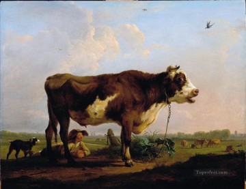Ganado Vaca Toro Painting - Ommeganck Balthazar Paul A Bull